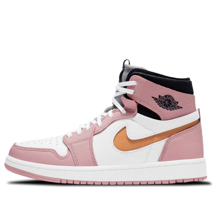 Air Jordan 1 High Zoom 'Pink Glaze' Signature Shoe