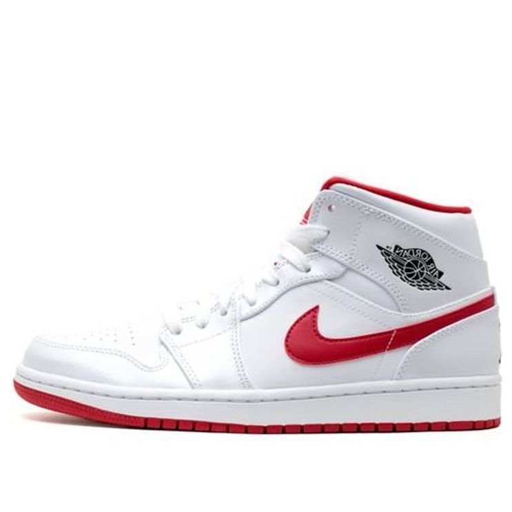 Air Jordan 1 Mid 'White Gym Red' Iconic Trainers