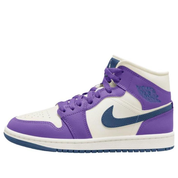 Air Jordan 1 Mid 'Purple White' Epochal Sneaker