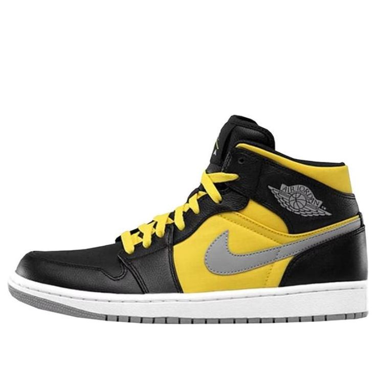 Air Jordan 1 Phat 'Black Speed Yellow' Signature Shoe